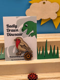 Robyn the Robin - hand drawn, laser cut, pin badge