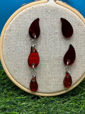 Bite Me! Hand Drawn Laser Cut Acrylic Statement Halloween Earrings
